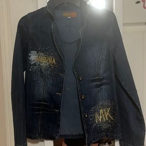Embroidered and Bedazzled Jacket by MK Jeans